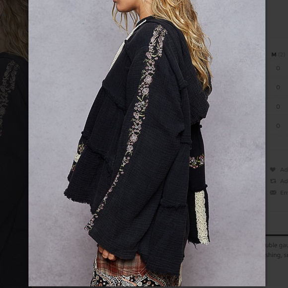 POL “ Marcia “ POL Embroidered Hoodie Top 53 - Picture 3 of 5